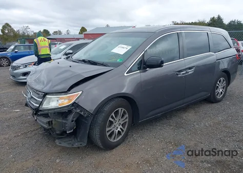 2013 Honda Odyssey Ex-L from USA, damaged, VIN 5FNRL5H6XDB079897